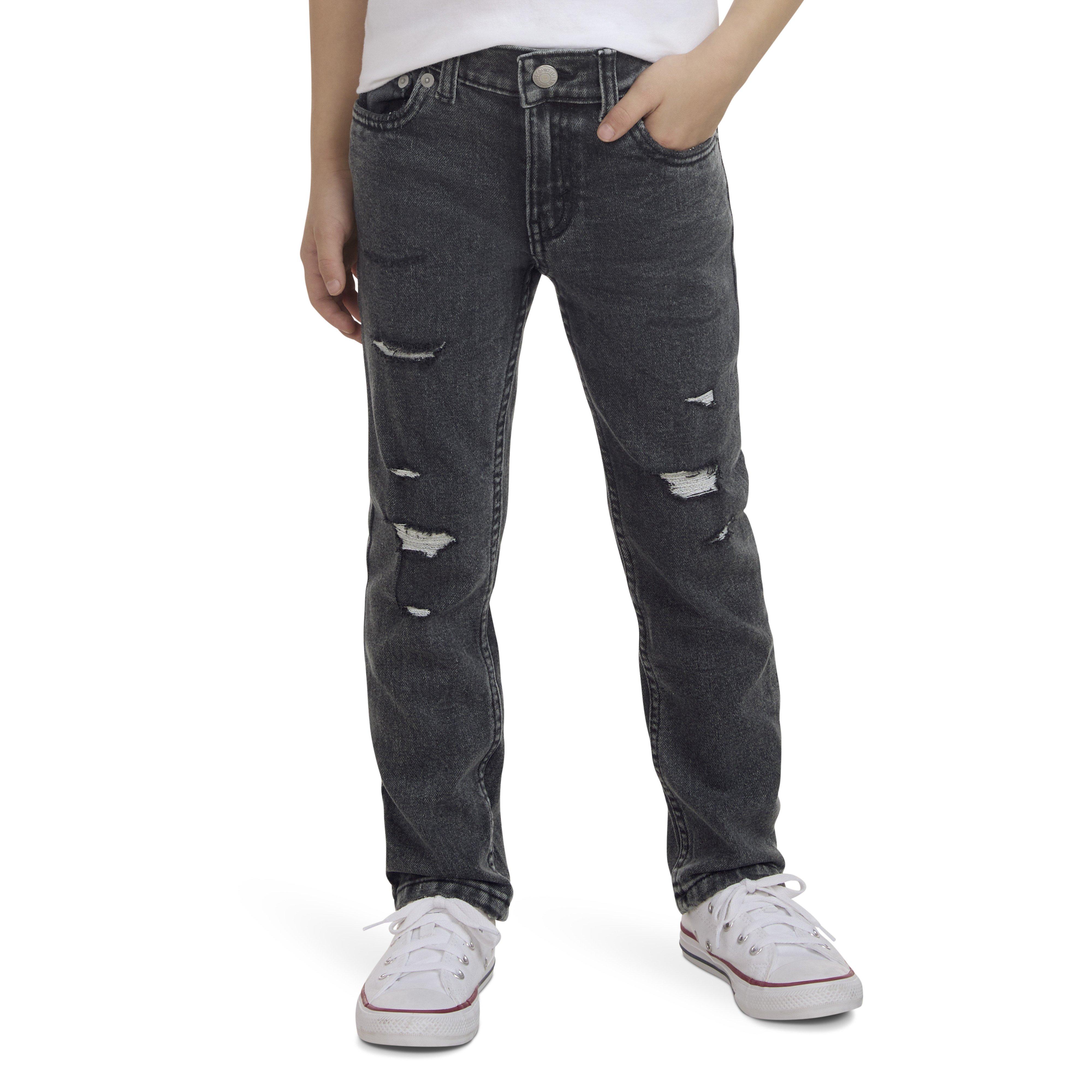 Levi's Little Boys' 510 Skinny Fit Dark Grey Wash Denim Jeans - DARK GREY
